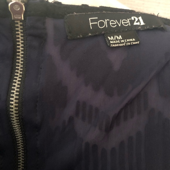 Forever 21 Velvet Sheer Crop Top - Picture 3 of 3